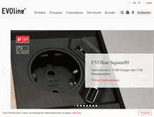 Tablet Screenshot of evoline.com